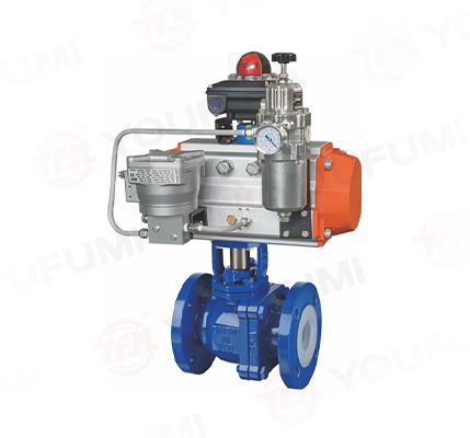 新能源閥門(mén)氣動(dòng)襯氟V型球閥